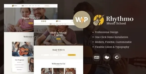 Rythmo 1.3.3 – Arts & Music School WordPress Theme