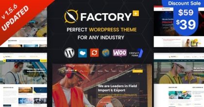Factory Plus Oil & Gas Industry WordPress Theme
