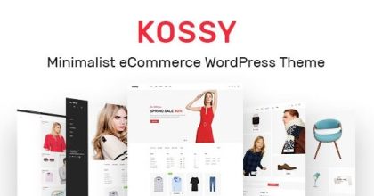 Kossy Minimalist eCommerce WordPress Theme