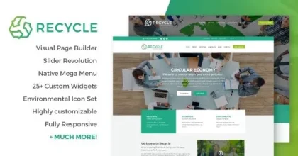 Recycle – Environmental & Green Business WordPress Theme