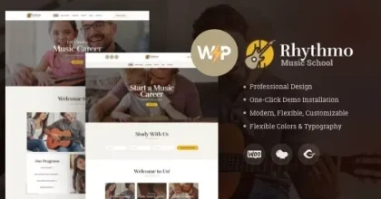 Rythmo 1.3.3 – Arts & Music School WordPress Theme
