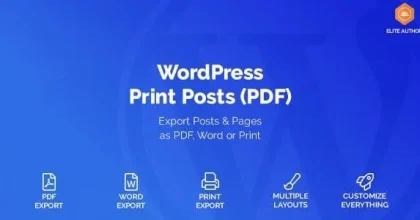 WordPress Print Posts & Pages (PDF) 1.5.11